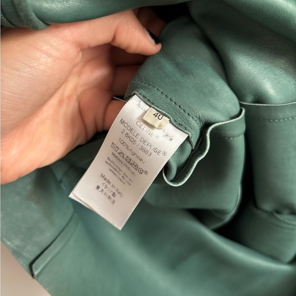 Old Celine (Phoebe philo era) deep aqua suede jumper. Size 40. Fits US S. - Picture 4 of 4